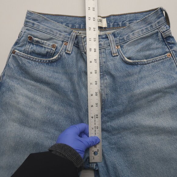 Agolde Low Slung Baggy Jeans in Libertine Size 25 - Picture 11 of 13
